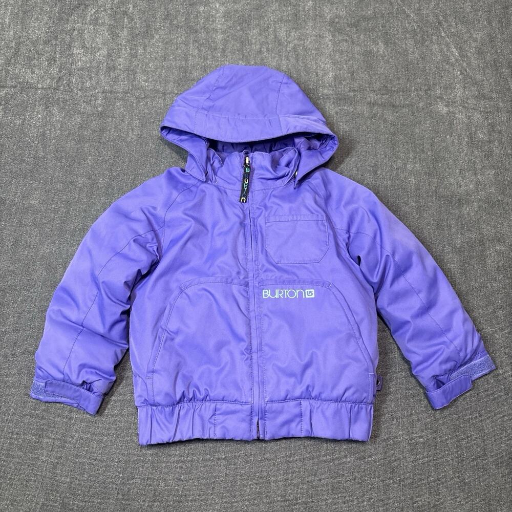 Burton DRYRIDE Hooded Jacket Purple 3T Unisex Toddler Winter Snow